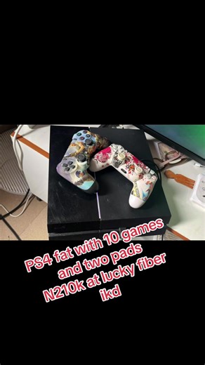 PS4 fat with 10 games and two pads N210k at lucky fiber ikd #creatorsearchinsights #ikorodudeclutter #goviral #ikorodu #creatorsearchinsights2025