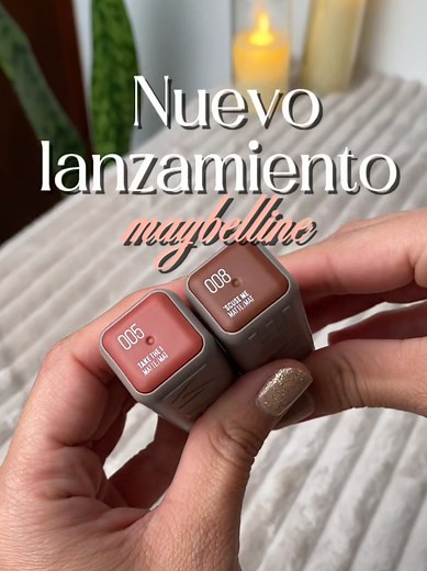 Nuevo lanzamiento maybelline! labial Mate de larga duración con ácido hialuronico! ✨️👀😍🎀 #acidohialuronico #labialmate #maybelline #labialesmaybelline #makeup