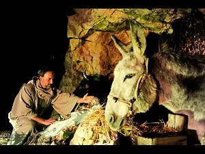 a live nativity scene in Greccio -the first in the world-the story of St. Francis -Video integral