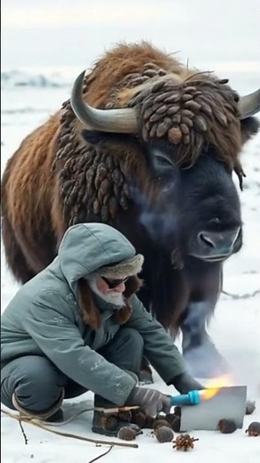 Elderly Fisherman Rescues Musk Ox Covered in Strange Barnacles #naturemiracle #wildlifecare