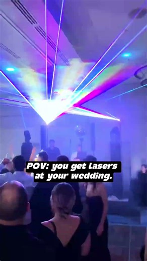 This is Your Sign to Get Lasers at Your Wedding! 🔥