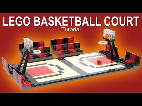 How To Build A LEGO Basketball Court Using LEGO Bricks & Pieces | Custom LEGO Tutorial