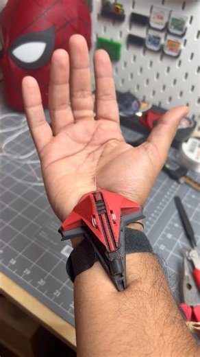 I made a custom Web Shooter 🕷️ #3dprinting #webshooters #spiderman