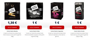 Coupon de réduction Carte Noire à imprimer: -1€ ou -1,3€ sur le café moulu, capsules, pods ou grains
