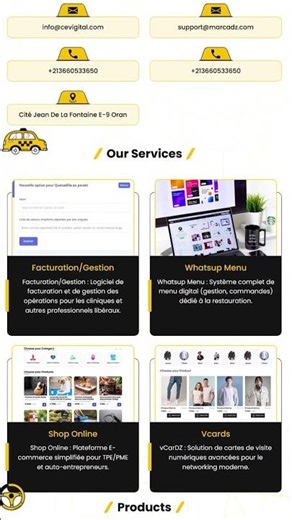 vCard PRO Taxieur & Chauffeur Limousine Algérie 🇩🇿 : Simplicité & 0 Complication.