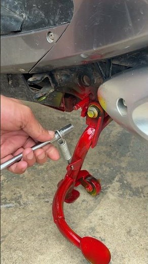 Motorcycle Kickstand Spring Replacement Tutorial