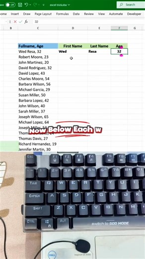 157K views · 1.8K reactions | #ExcelTips #MsExcel #ExcelShortcuts #KeyboardShortcuts #ProductivityTips #LearnExcel #OfficeHacks #QuickTips @highlight Stop doing it manually word by word! In this reel, you’ll see how to split a long sentence into columns in just a few clicks. It’s quick, easy, and a must-know trick for anyone working with text in Excel. Have you tried this feature before? Type “YES” if you have, or “NO” if you just learned it | Ovins Kawre | Facebook