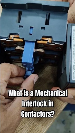 Mechanical Interlock in Contactors #electrician #electrical #contactor #electricalengineering
