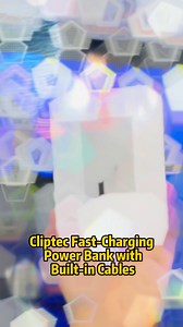 🇲🇾Cliptec Fast-Charging Power Bank with Built-in Cables ⚡️ ✨ Supports 22.5W PD 20W fast charging 🔋 With a 10,000mAh capacity ✨ It comes with built-in Type-C and Lightning cables 📟 an LCD display screen that clearly shows the remaining battery ✨ extra Type-C port so you can charge multiple devices at once | Ninjaz