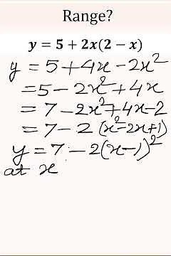 Range of a function #short #calculus #math