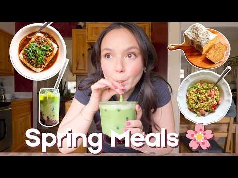 A Week of Nourishing Spring Meals | 5 Days of Realistic Eating 🌸