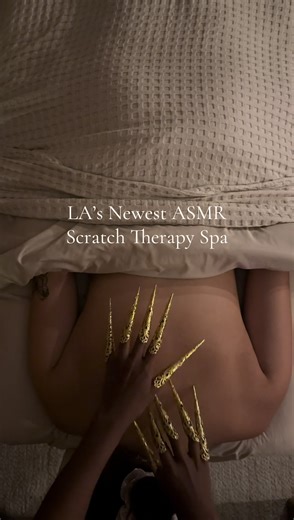 Back scratching = deep relaxation. Book now with code “CALM” for 15% off any session. Valid through 1/12. ScratchLAWellness.com #asmr #asmrbackscratching #asmrspa #losangelesspa