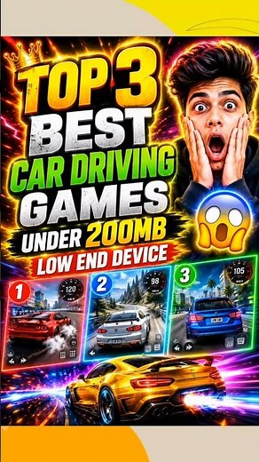 ‎🔥 Top 3 Best Car Driving Games Under 200MB For Android 2026 | 100% Offline