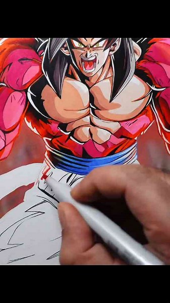 Goku SSJ4 unleashed in this jaw-dropping drawing