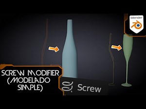Screw Modifier (Create Bottles and Cups Quickly in Blender) - Quick Tips