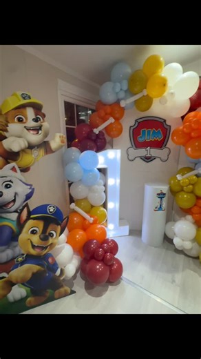 InflatableCartWheels | 🐾 🦴 Paw Patrol Backdrop 🦴 🐾 Happy 1st Birthday Jim 💫 | Instagram