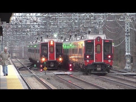 Metro-North Railroad Evening Rush Hour on New Haven Line @ Pelham w/ Mode Changes (1/19/17)
