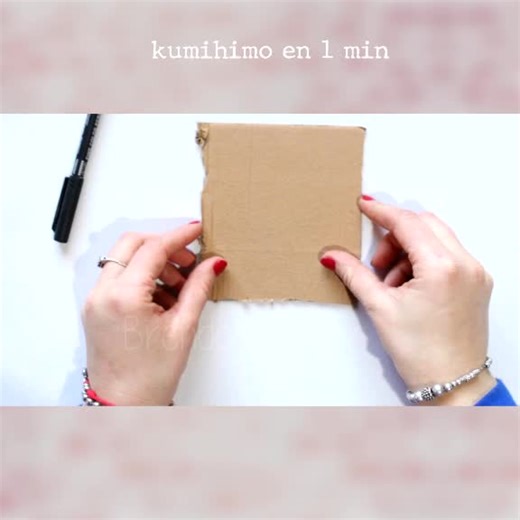 Pulsera Kumihimo: Tutorial Fácil con Disco de Cartón