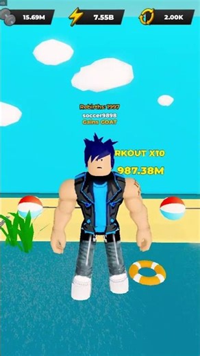 2000 rebirths in strongman simulator #roblox #strongmansimulator