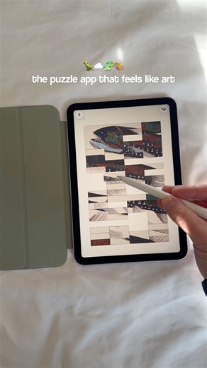 try this cozy puzzle app on your iPad 🎧☁️🤍 #ipadmini #ipadapps #ipadgames