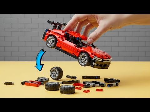 LEGO Automated Car Crash Test: Dropping from Extreme Heights!