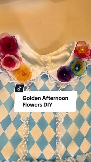 Golden Afternoon Flowers DIY for Alice in Wonderland Dress