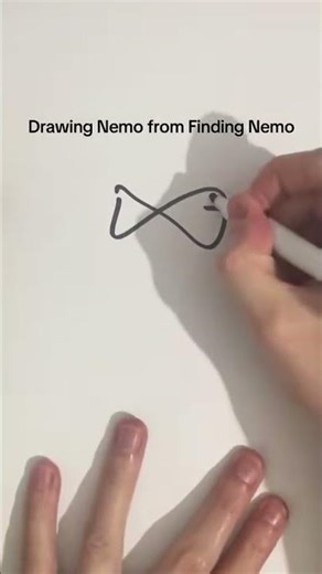 Drawing Nemo from Finding Nemo #findingnemo #disney #disneyart #disneydrawing