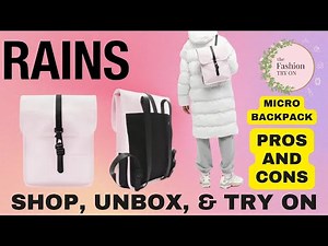 PROS and CONS of RAINS | Micro Backpack Candy Pink | The Fashion Try On