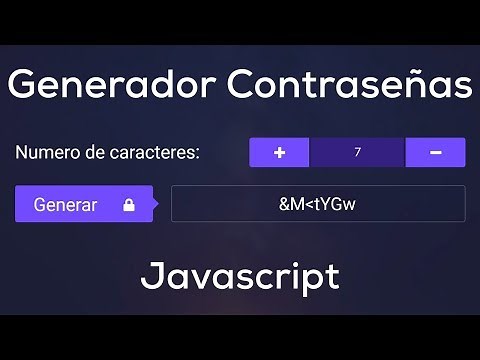 Creando una App Generador de Contraseñas con Javascript Puro