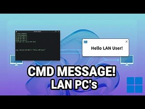 CMD: Send Message to Another PC on LAN (Windows 11/10 Tutorial)