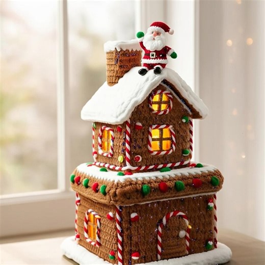 Crochet Gingerbread House With Santa PDF | Lighted Christmas Decor Pattern | Festive Amigurumi Cottage - Etsy Canada