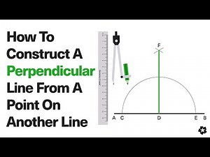 How to Construct a Perpendicular from a Point on a Line