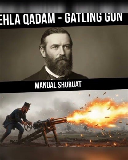 Who invented machine gun