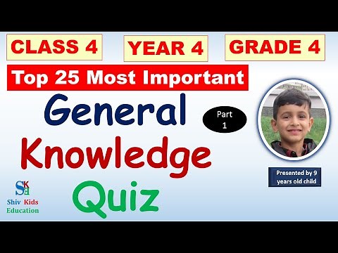 GK Quiz for class 4 [CBSE 2021]|Grade 4 trivia questions |general knowledge quiz for kids|gk class 4