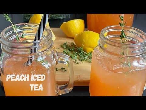 Ultimate Peach Iced Tea Recipe//Easy Summer drink/Masof's kitchen