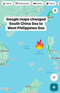 Google maps changed “South China Sea” to “West Philippines Sea”. Think Philippines 🇵🇭 better have a quiet chat with Ukraine first. #GoogleMaps #Google | My Grandfather’s Road