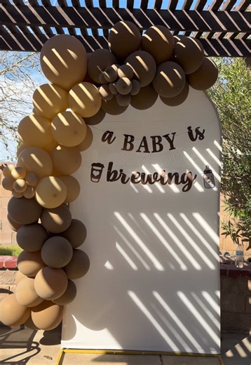 Love how it turned out 🤎✨ #backdrop #diy #party | DIY Party Backdrop