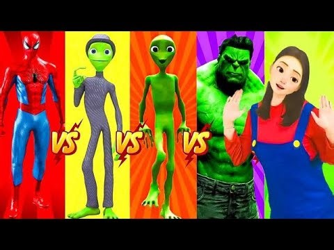 Green Alien Dance 👽 | Dame Tu Cosita Challenge👧🌈 #dance #song #funny #alien