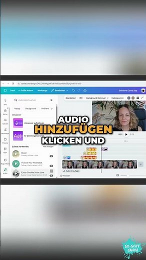 Audi-Effekte für deine Videos in Canva