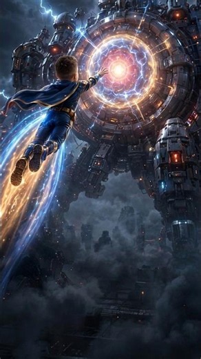 🦸‍♂️ بطل صغير أنقذ المدينة! 😱⚡ | قصة بطل خارق #shorts #3danimation