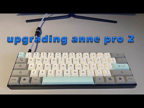 upgrading ANNE PRO 2 for my brother (switch swap, tape mod)