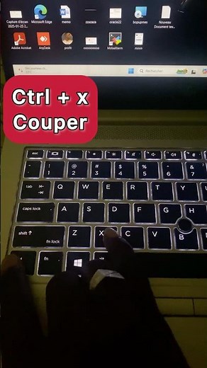 Copier où couper ||coller raccourcis clavier pour pc /laptop #shorts #astucetech