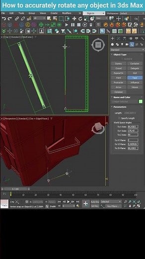 Precise Balcony Alignment in 3Ds Max: Using Tape and Select & Link #shorts #3dsmax #tips