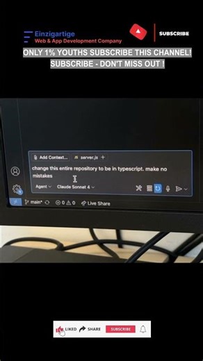 Subscribe 👍 Like ❤️ | Change Entire Repository to TypeScript in Seconds #shorts #viral #tranding