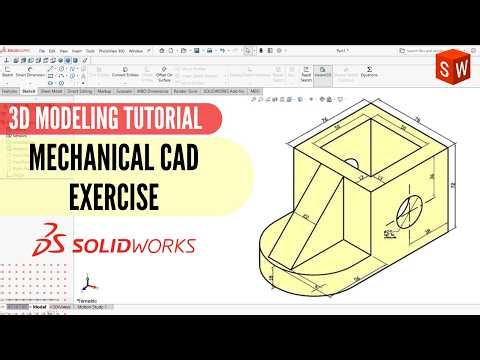 SolidWorks CAD Exercise | 3D Modeling Tutorial