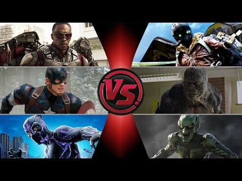 Black Panther VS Green Goblin / Captain America VS Lizard / Falcon VS Vulture | BATTLE ARENA