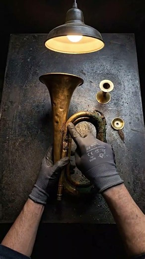 🎺 Restoring a WWI German Military Bugle Found Buried in a Trench Wall — 100 Years Later