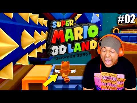 THIS IS GETTING HARDER AND HARDER!! (pause) [Super Mario 3D Land] [#02]