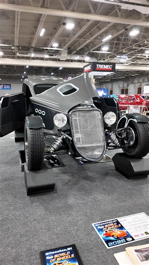 1934 Ford Speedstar Coupe powered by a 401ci Buick engine and sitting on a Speedstar chassis at The 2026 Milwaukee Autorama - World of Wheels - Cavalcade of Customs #sickcarsandtrucks #hotrods #worldofwheels | SICK Cars and Trucks