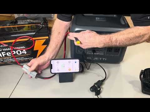 Adding a 1000 WH battery to your Bluetti 100 elite v2#diy #bluetti #viral #stealthcamping #vanlife